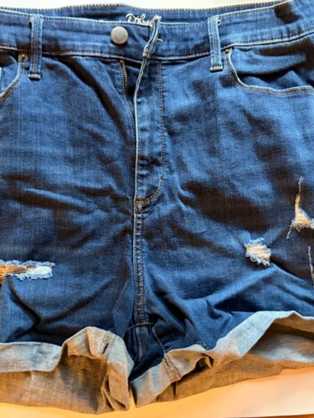 Universal Thread navy blue denim shorts
